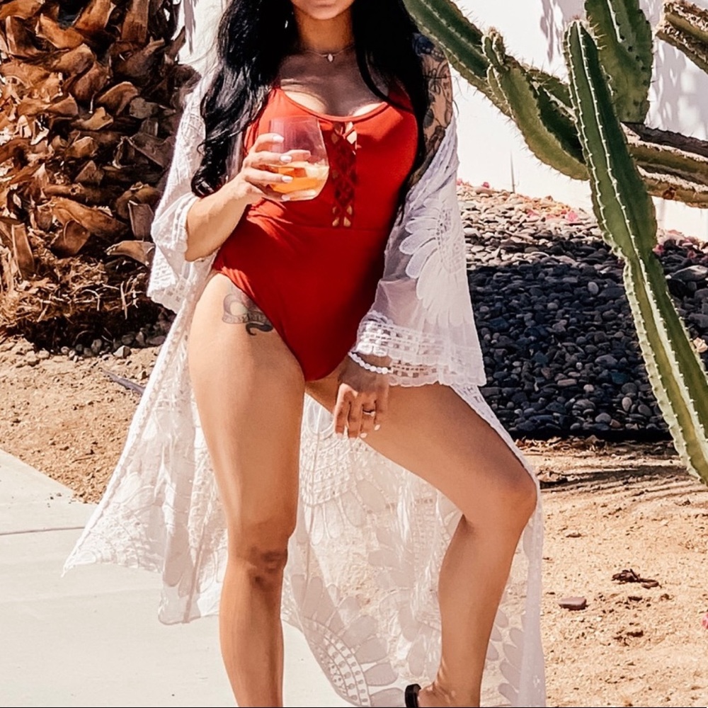 Xhilaration Swim burnt orange swimsuit